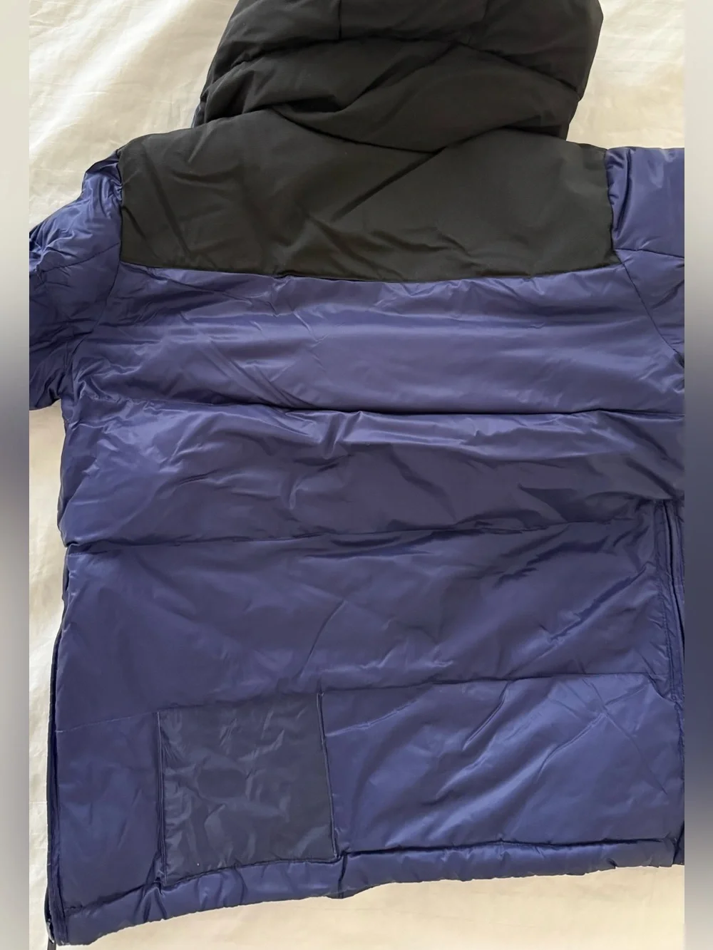 Blauer Kids Navy and Black Hooded Puffer Jacket